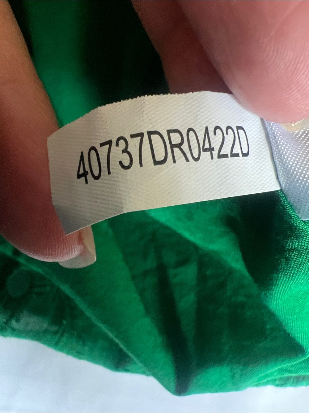 Statement Green Eyelet Shift Dress Sz 10 Cotton Preppy Old Money Vacation Resort - Picture 9 of 10